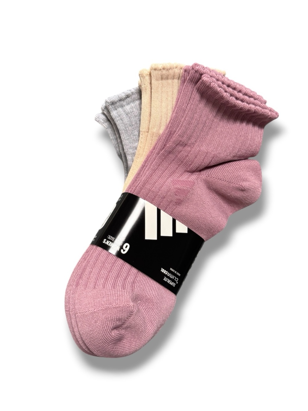 Adidas 6 Pair Quarter Crew Socks